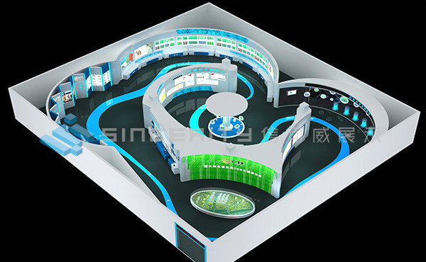 中京电子展厅设计效果图