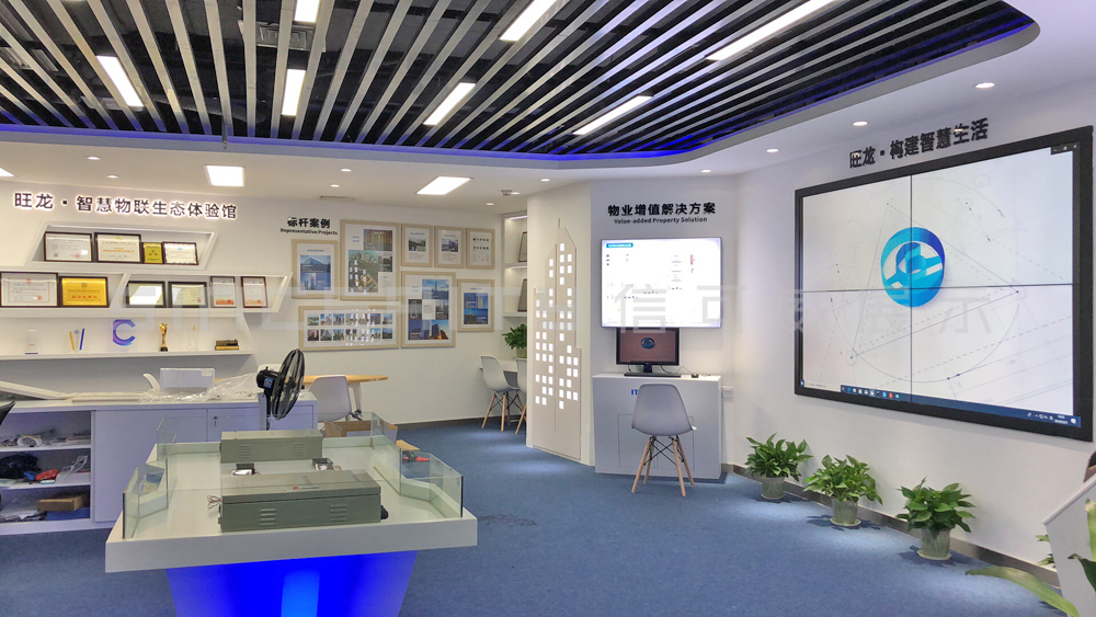 旺龙智能安防展厅设计现场图