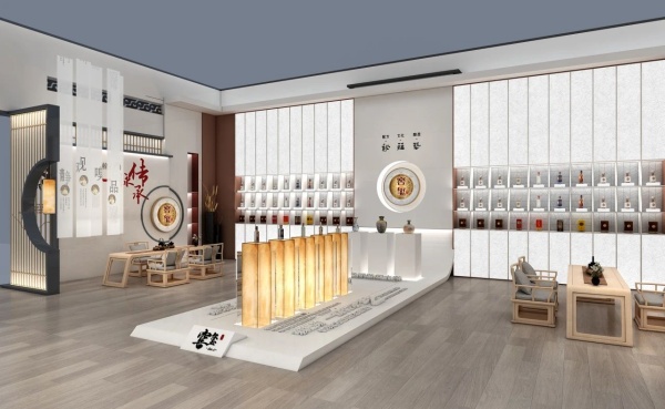 窖玺酒业展厅设计案例推荐